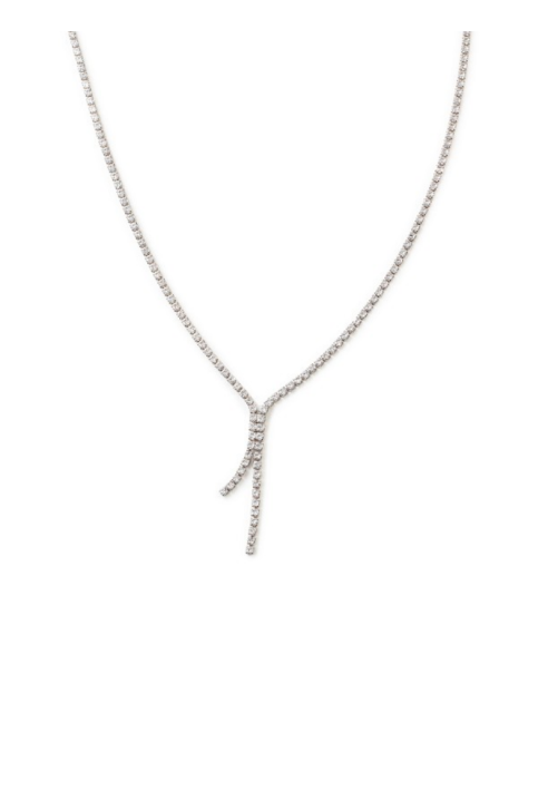 Abrazi Jet Necklace Silver ()