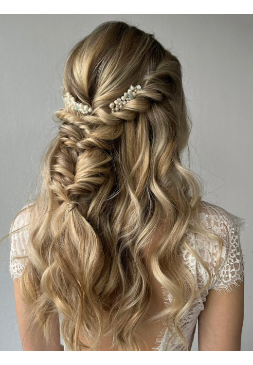 Sally Jane Bridal Jill Hair Comb Gold ()