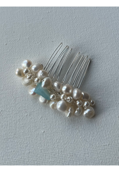 Sally Jane Bridal Jill Hair Comb Silver