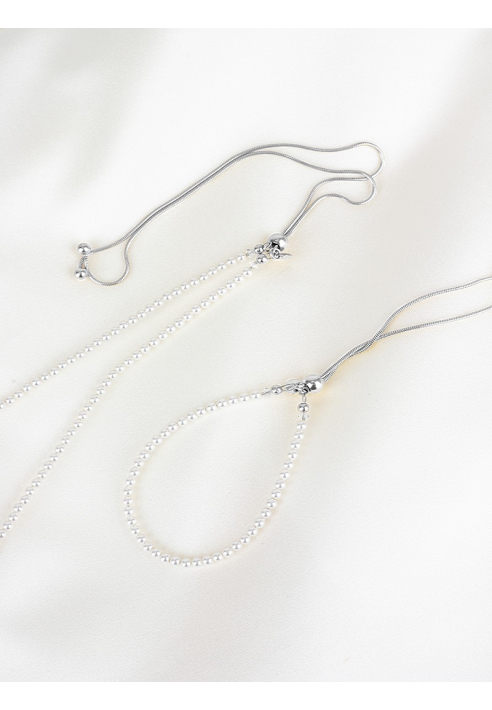 Abrazi Jorja Pearl Necklace Silver