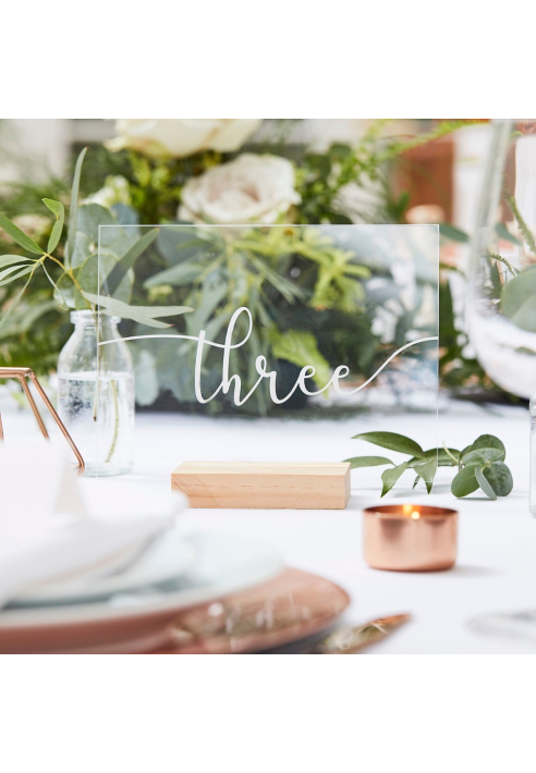 Ginger Ray BR-316 Botanical Wedding Table Numbers ()