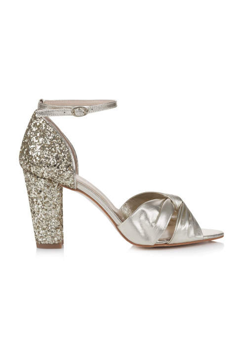 Rachel Simpson Candyfloss Gold Bridal Shoes ()