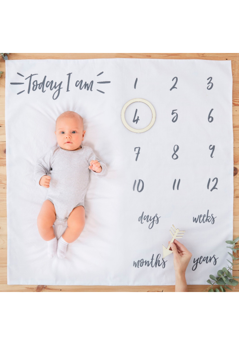 Ginger Ray OB-129 Oh Baby Milestone Blanket ()