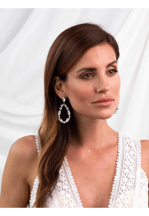 Abrazi Earrings Jane Swarovski Silver ()