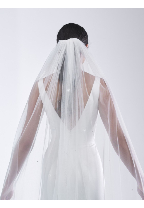 Poirier S49-210-1-Ivory Veil - 210 cm