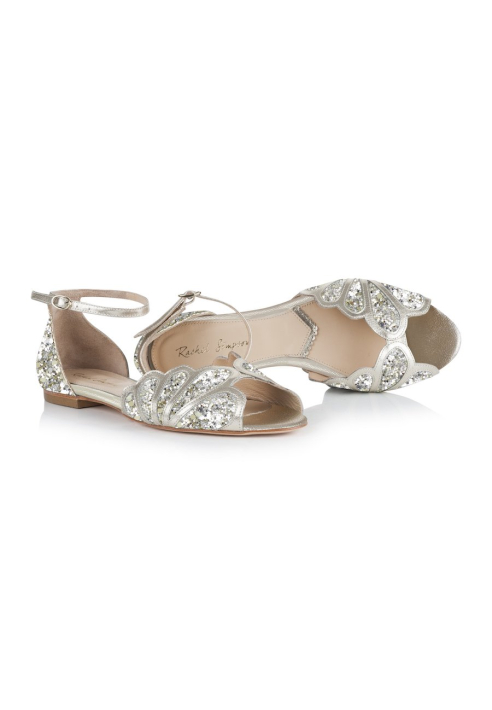 Rachel Simpson Willow Glitter Wedding Shoes