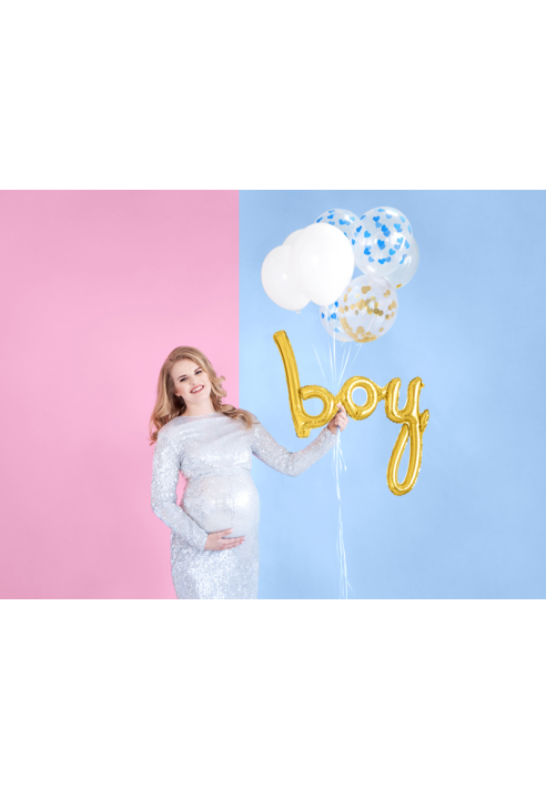 Foil Balloon Boy Gold ()
