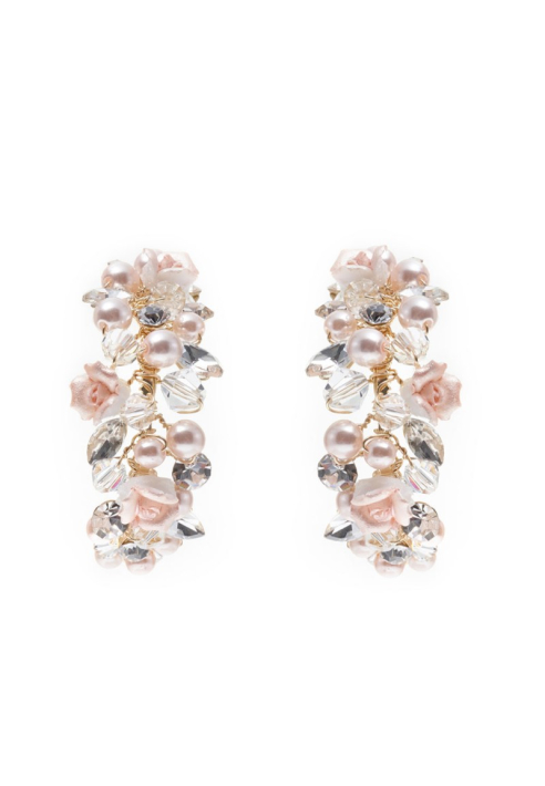 Poirier NC-1350 Earrings Ivory/Silver
