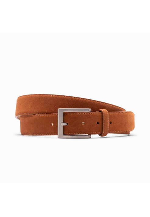 Paulo Bellini Fasano Belt Suede Cognac