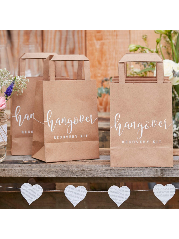 Ginger Ray CW-238 Rustic Country Hangover Recovery Kit Bags main product photo