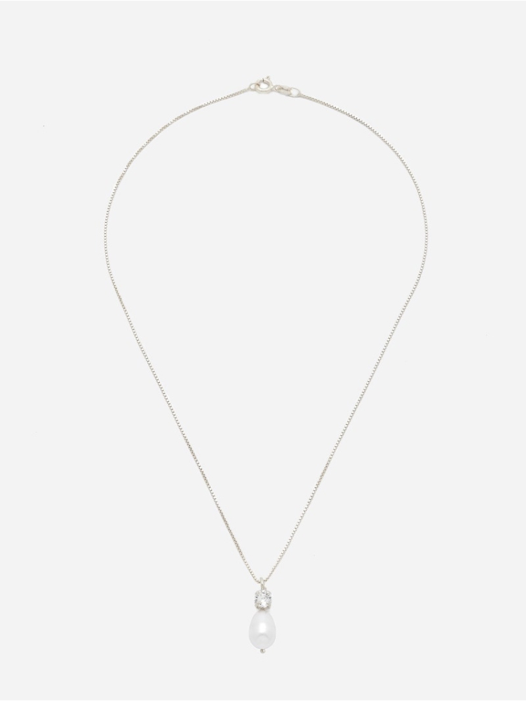 Abrazi Elena Necklace Silver-M main product photo