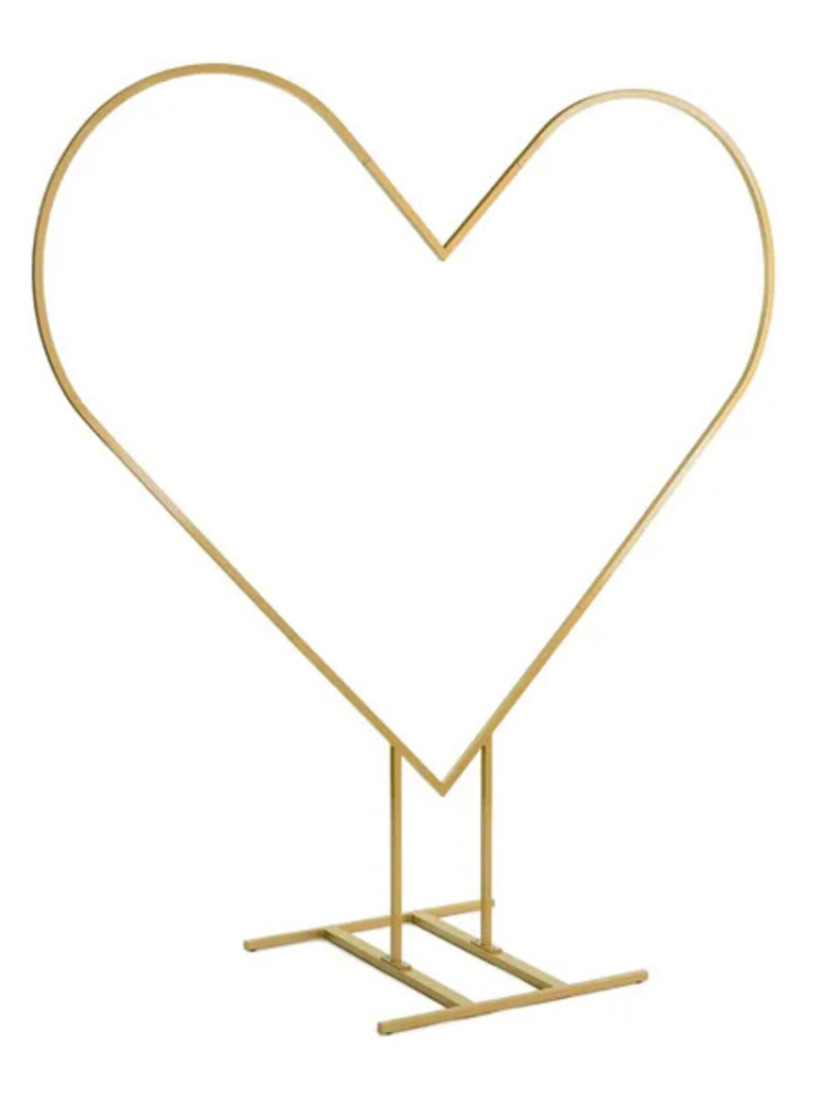 Heart Backdrop Stand Gold main product photo