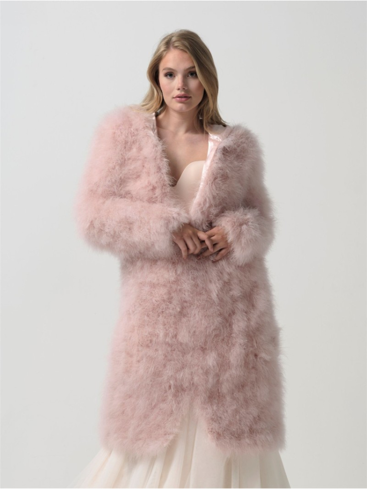 Poirier BOL-26 Marabou Jacket Blush main product photo