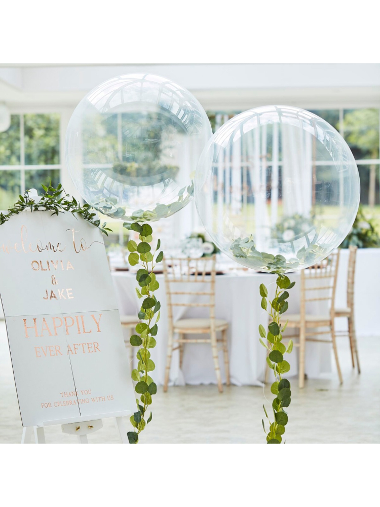 Ginger Ray BR-373 Botanical Wedding Orb Balloon main product photo