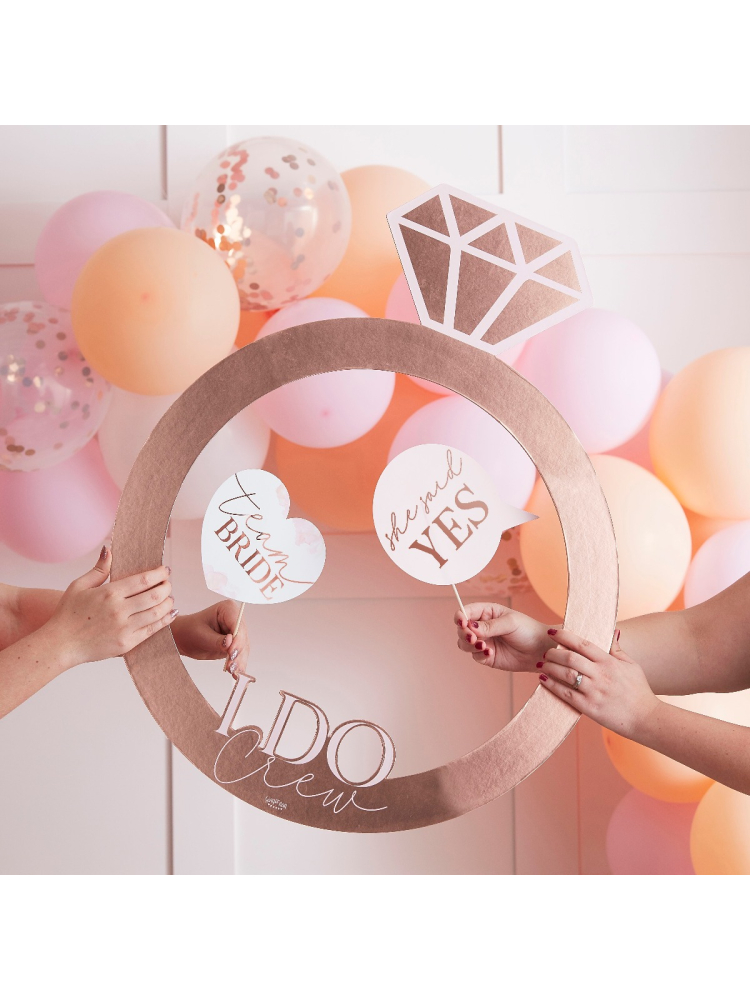 Ginger Ray HN-813 Blush Hen Photobooth Frame main product photo