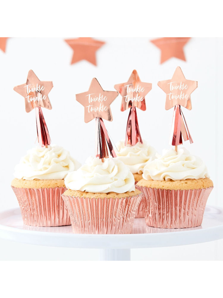 Ginger Ray TW-829 Twinkle Twinkle Cupcake Toppers main product photo
