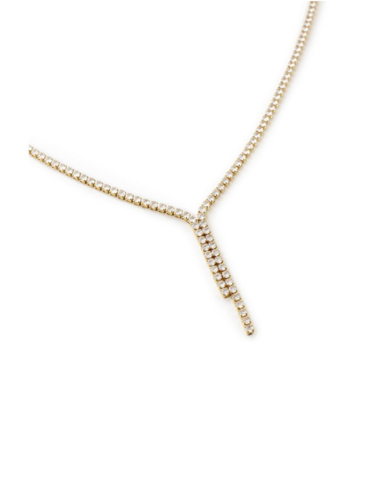 Abrazi Jet Necklace Gold main product photo