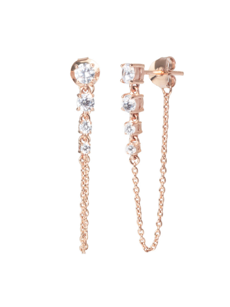 Abrazi Earrings Puck Rose main product photo