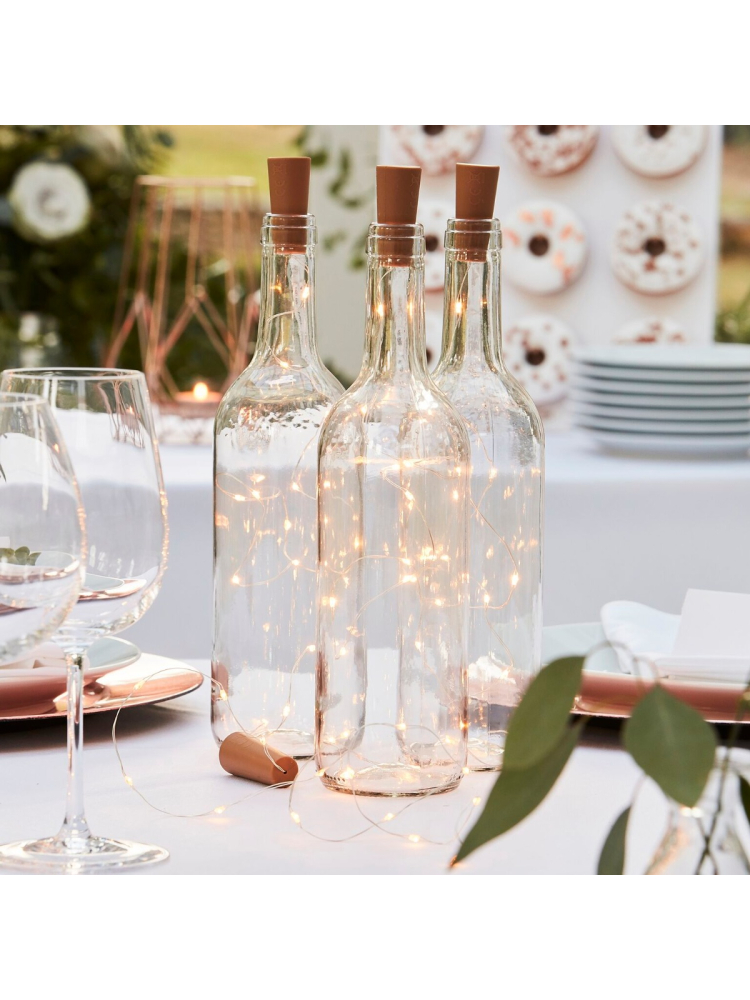 Ginger Ray BR-363 Botanical Wedding Bottle LED Lights main product photo
