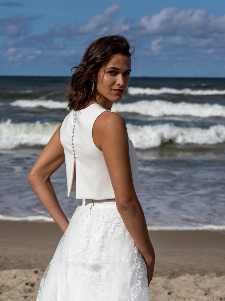 Novias Electra Top Ivory main product photo