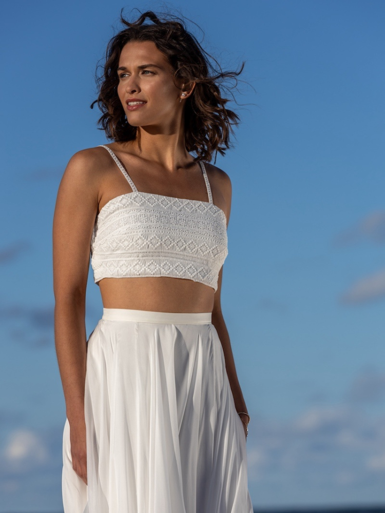 Novias Epifania Lace Bolero Top main product photo