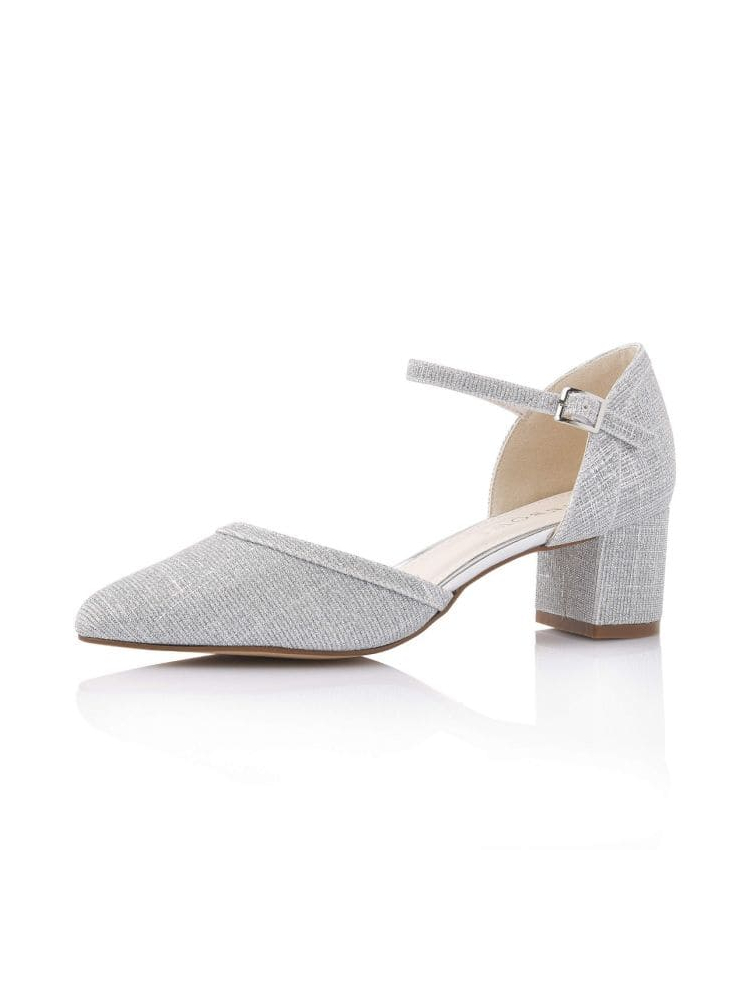 Rainbow Club Paisly Silver Metallic Wedding Shoes main product photo