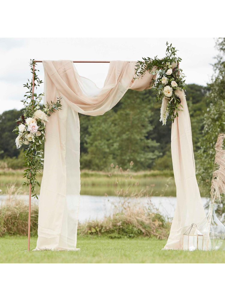 Ginger Ray PAMA-131 Taupe Draping Fabric main product photo