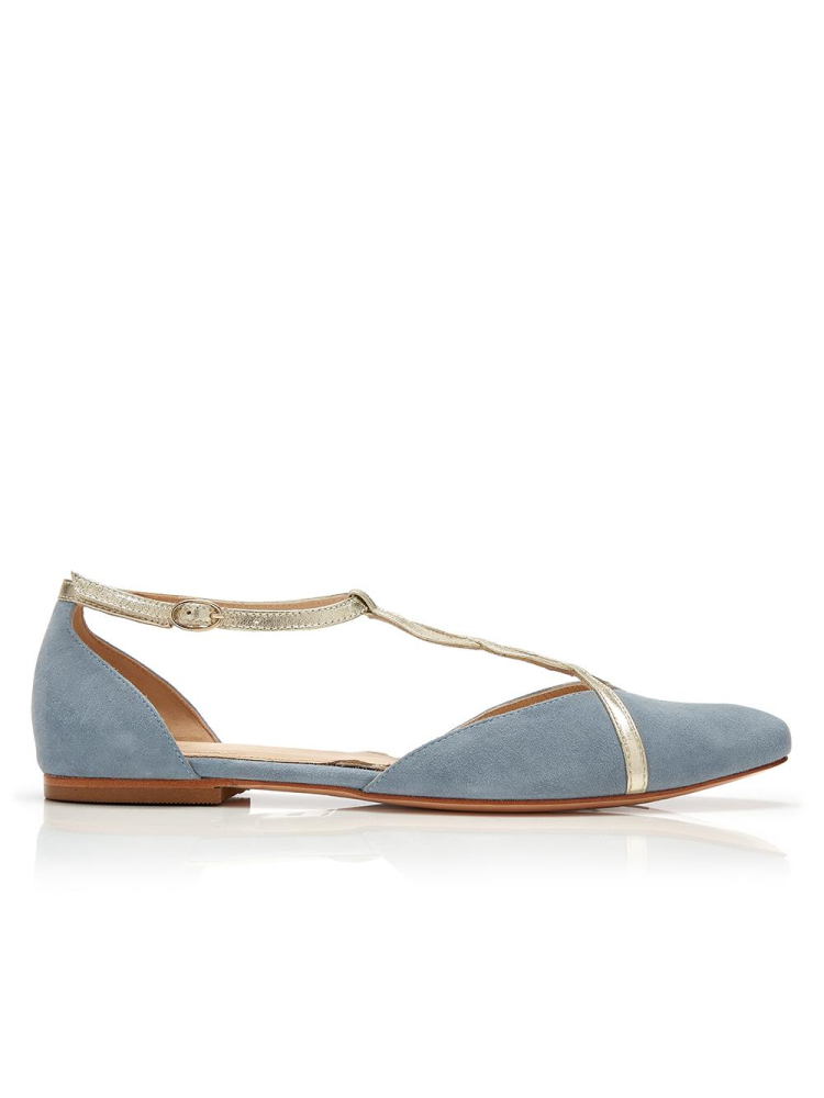 Rachel Simpson Bronte Wedding Shoes Blue main product photo