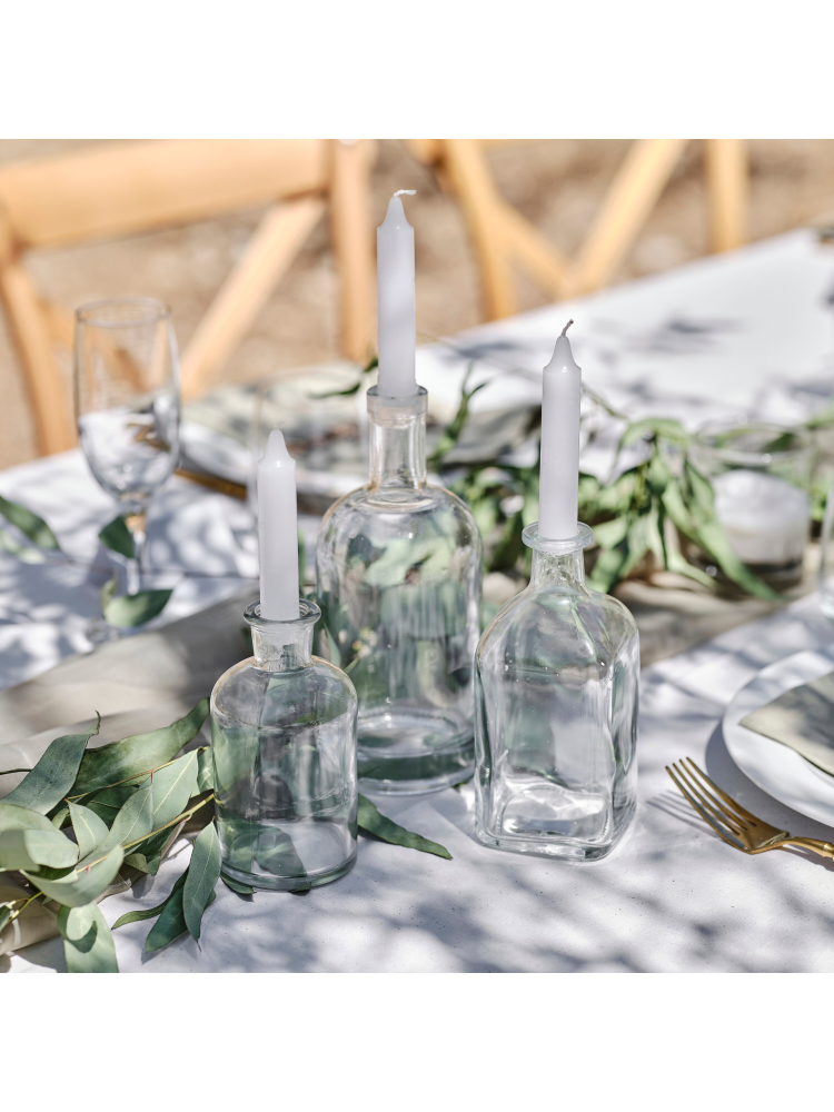 Ginger Ray SW-812 Glass Bottle Candle Holders main product photo