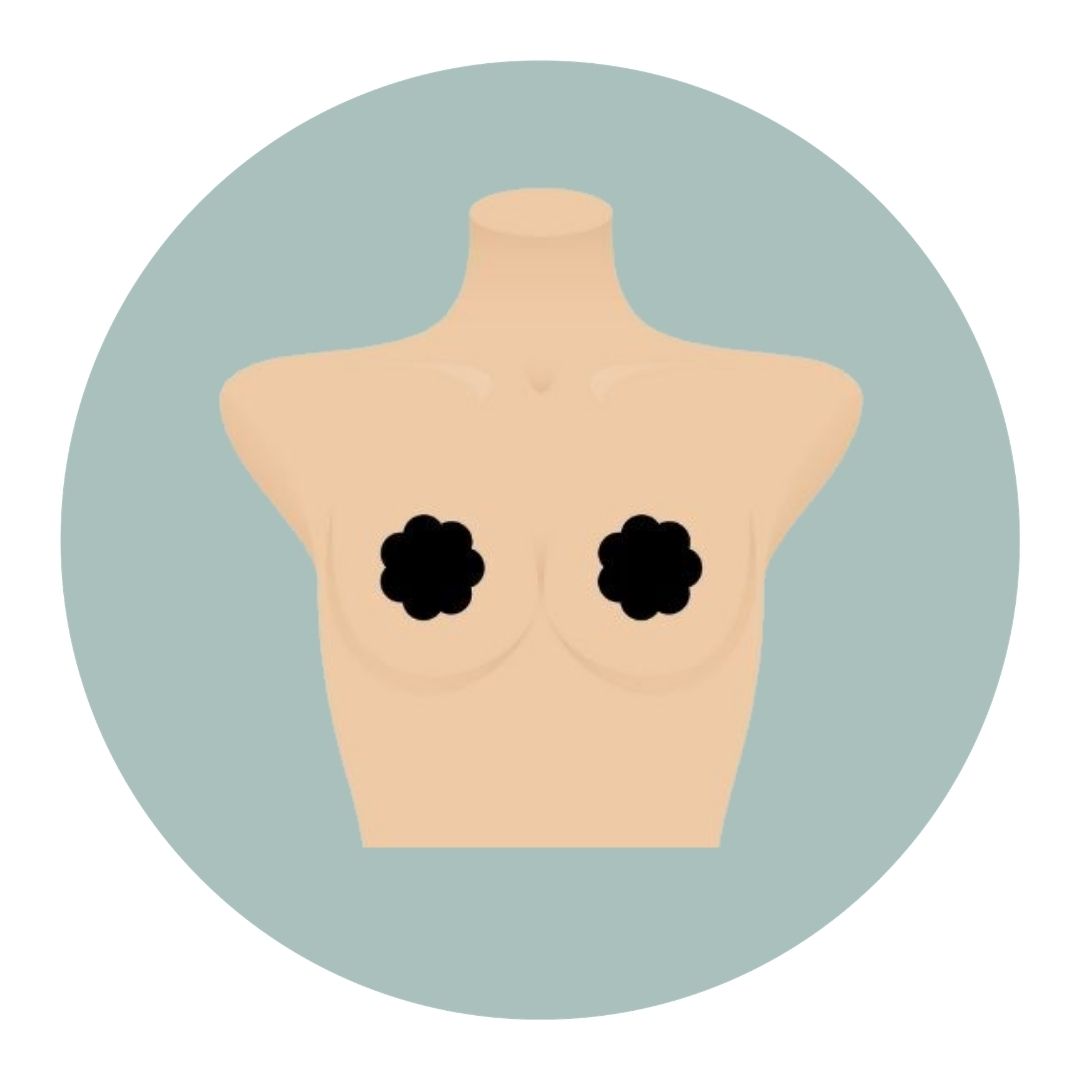 Bridal lingerie cleavage tape