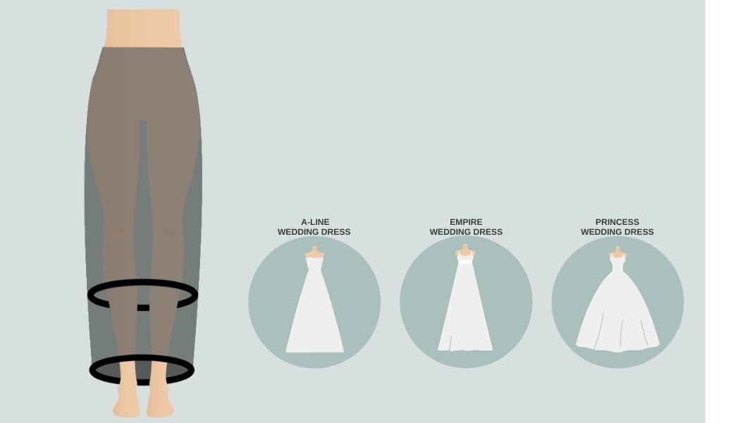 Petticoat two hoops for your wedding dress