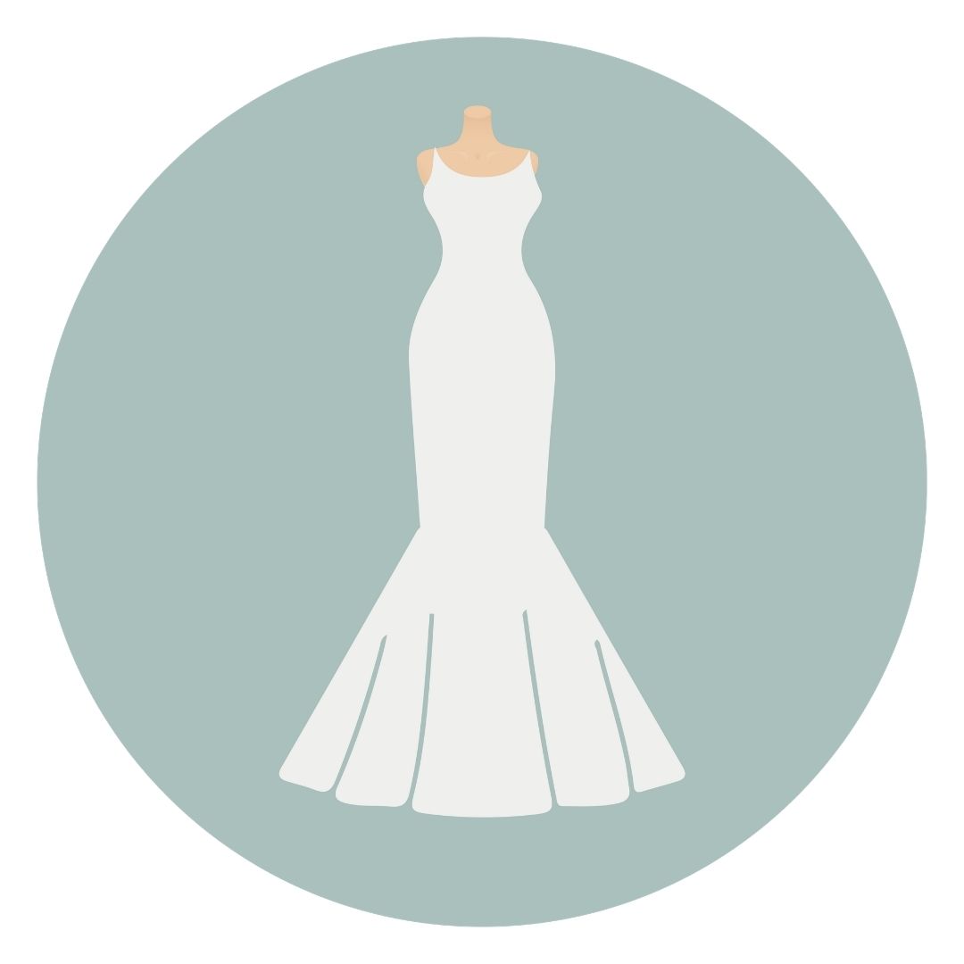 Petticoat for a mermaid wedding dress