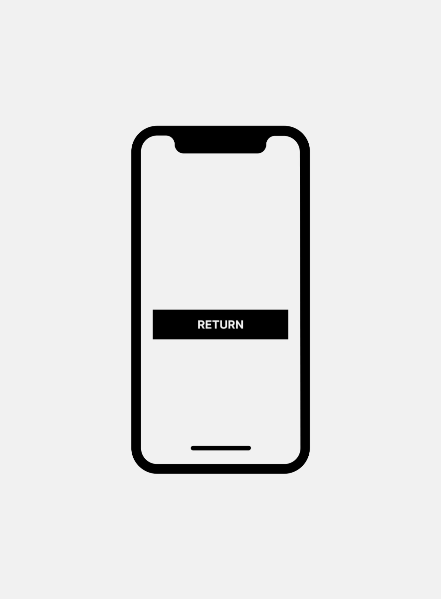 Registering a return at The Beautiful Bride Shop